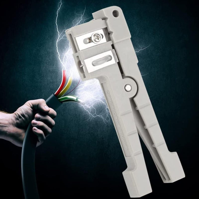 woobles Coax Cable Stripper, Coaxial Cable Stripper Wire Jacket Fiber Optic Horizontal Slitter 45-163 45-162 2PCS, Cable Stripper - Image 4